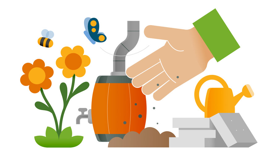Illustratie: Tuin en omgeving